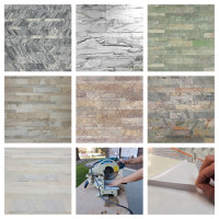 Peel and Stick real stone veneer panels - easy to install.