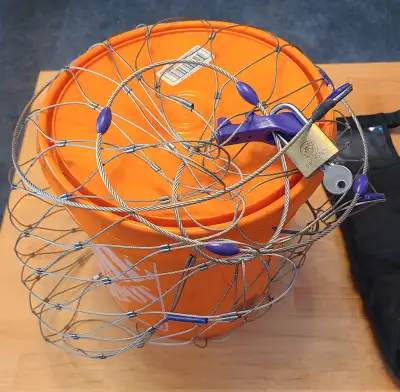 Pacsafe anti-theft mesh bag, 55L capacity I live in Old East London, and am available most weeknight...
