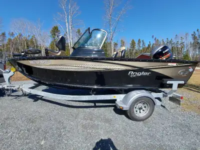 Hello, looking to sell our 2019 Yamaha G3 Angler FS V17 aluminum boat with Super High Output 115 Yam...