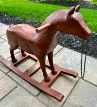 Hand made rocking horse, solid wood 