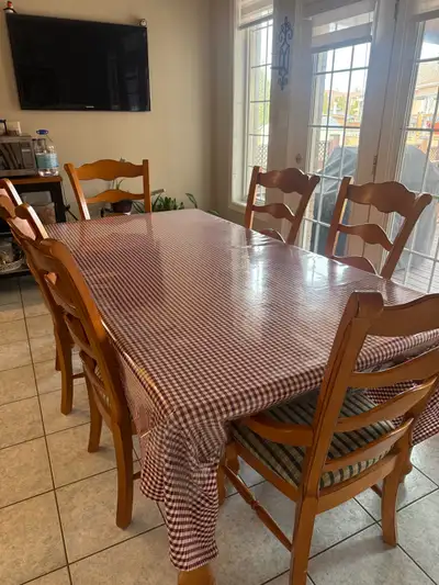Solid Wood Dining Table $200, View more