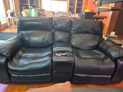Leather loveseat recliner, View more