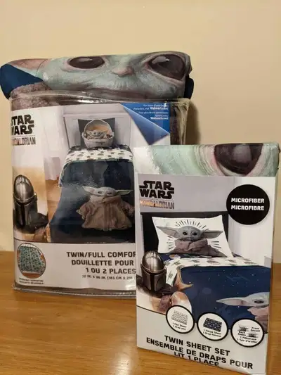 Star wars The Mandalorian sheet set twin brand new