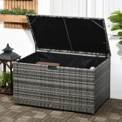 113 Gallon Outdoor Storage Box, Rattan, View more