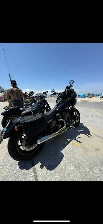 2021 Low Ride S (NOT ST MODEL) 114 JD CUSTOM FRONT FAIRING THRASHING BARS &Exhaust SAN DEIGO CUSTOMS...