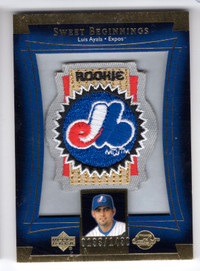 2003 UD SWEET SPOT LUIS AYALA JUMBO ROOKIE MONTREAL EXPOS PATCH