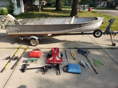 Looking for an Aluminum Fishing Boat and Trailer Nothing fancy just to get me on the Water Willing t...