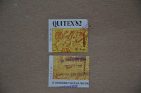 Stamps: Ecuador 1982 Stamp Exhibition. Scott 1023a-d