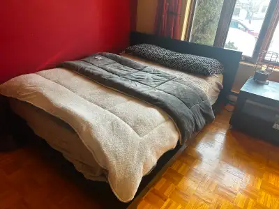 Lit Queen avec matelas, View more