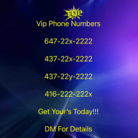 Get noticed with 416 &647memorable number that speaks for itself