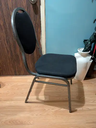 8 Lightly used metal chairs, price listed is for all 8, View more