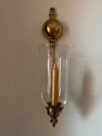 Brass Wall Sconce for Candles