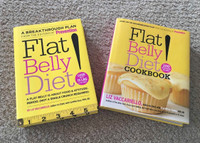Flat belly diet book AND cookbook in perfect conditions!!