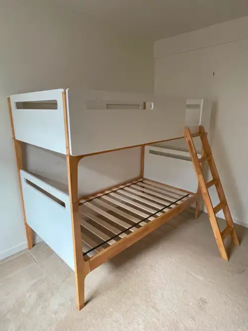 Modern bunk bed in excellent condition. Originally purchased for $1,190 + tax + $200 for assembly. W...