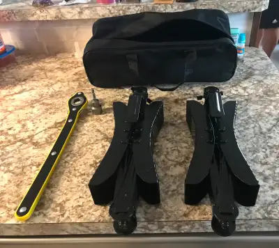 New, never been used. Ordered them and they didn’t fit. Couldn’t return them. Fits anything over two...