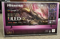 Hisense (2023) 55″ U68KM Mini-LED 4K ULED Quantum Dot Google TV