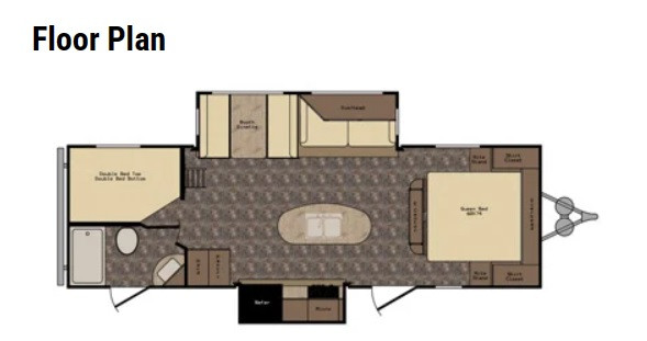 2015 26KS Zinger (bunks, island kitchen) in Travel Trailers & Campers in Lloydminster - Image 2