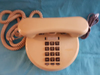 Vintage NT Northern Telecom Round Desk Phone Beige NTD 9511