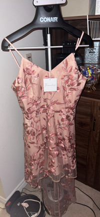 New prom/wedding dress- pink halo style - XL/10