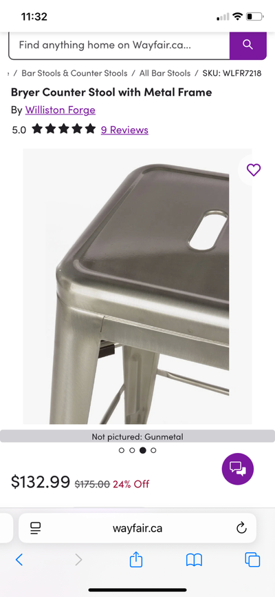 2 Brand New Bar Stools / Counter Stools, View more