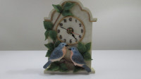 Vintage - Quartz Clock With Bluebirds