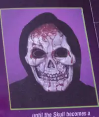 Hooded Grim Reaper Bleeding Skull Face Mask Halloween