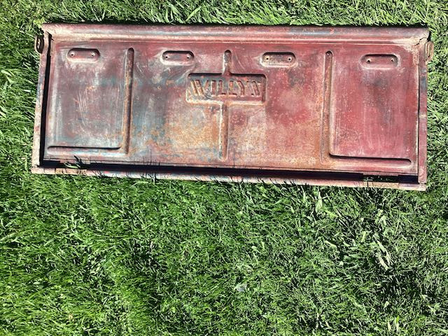 1947 -54 Jeep ( Willy"s)  original tailgate.     SOLD in Auto Body Parts in Kingston