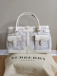 Authentic Burberry Haymarket handbag