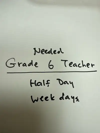 hiring grade 6 teacher, View more