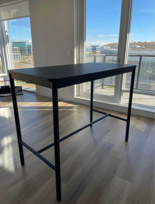 Black IKEA Bar/Counter Table Dining Tables & Sets Calgary Kijiji