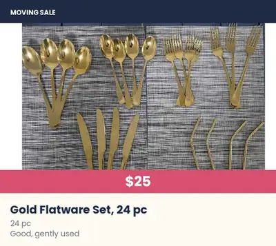 Flatware Set 24-Piece, View more