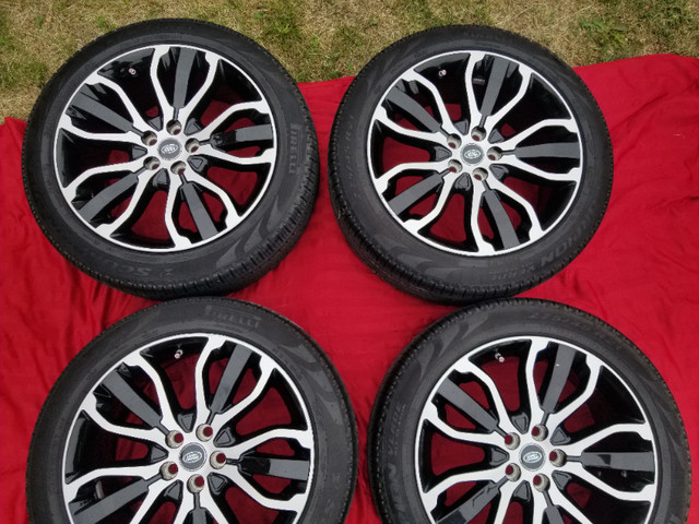 OEM Range Rover 21 Inch Rims W/ Pirelli Tires in Tires & Rims in Ottawa - Image 3