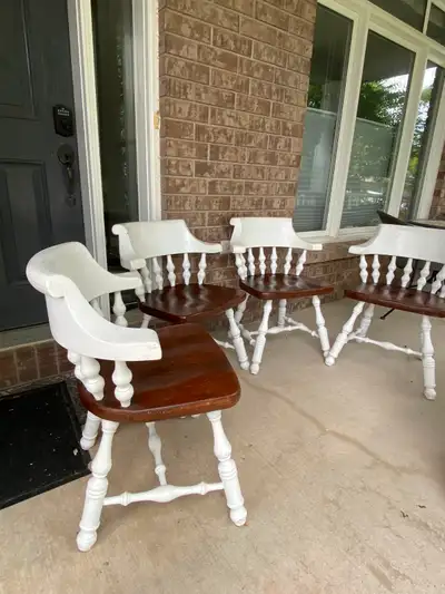 4 wood chairs new price!, View more