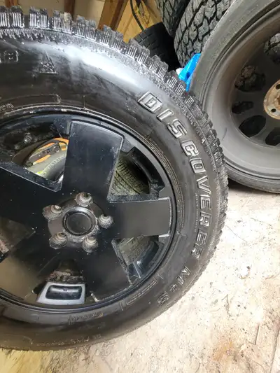 Selling 5 winter tires from my Jeep. Used 1 year and than stored inside as was no longer driving in...