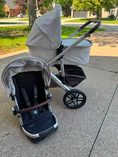 Uppa Baby Vista Stroller with bassinet and rumble seat, View more
