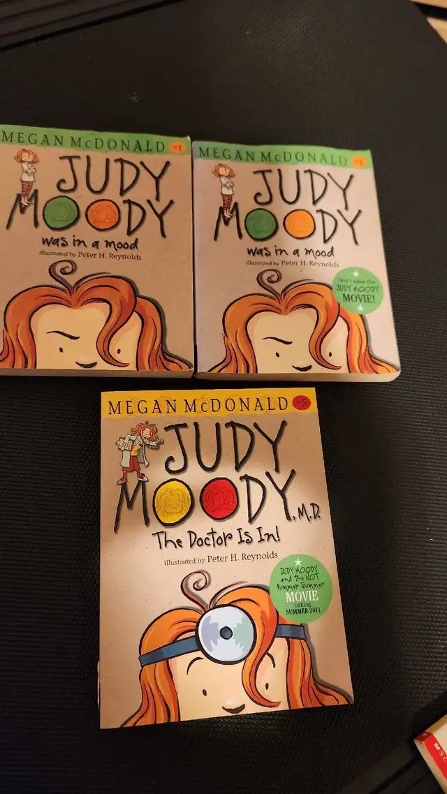 Judy Moody books for ages 6-9, $4 each