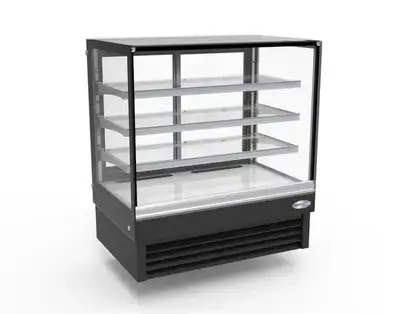 North Air Square Glass 3 Tier Refrigerated Pastry Display Case, View more