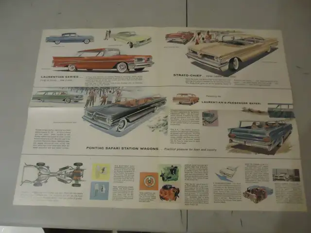 1959 Canadian Pontiac Sales Brochure. Excellent. Can mail in Can in Arts & Collectibles in Barrie - Image 4