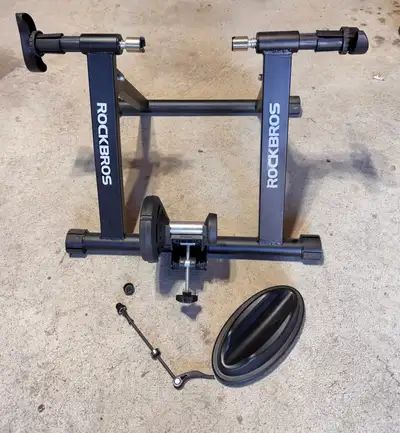 Rockbros stationary bike trainer., View more