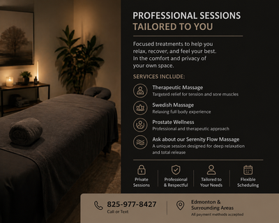 Relaxation & Therapeutic Massage -Private Sessions | Edmonton, View more