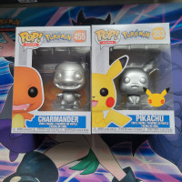 Pikachu and charmander funko pops