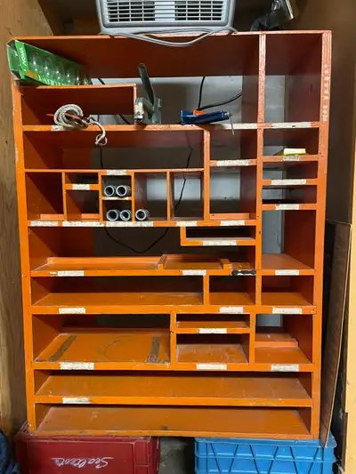 Estate sale vintage custom solid wood shelf , View more