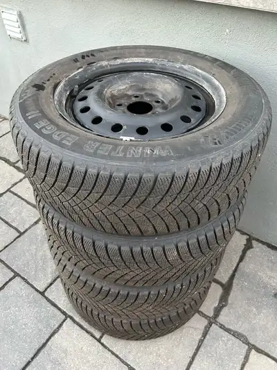 Rims are a few months old. Bolt pattern number is 5 X 114.3. Tires are Moto Master Winter Edge ll 21...