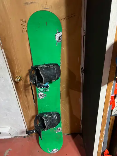 Ride the crush snowboard w/bindings, View more