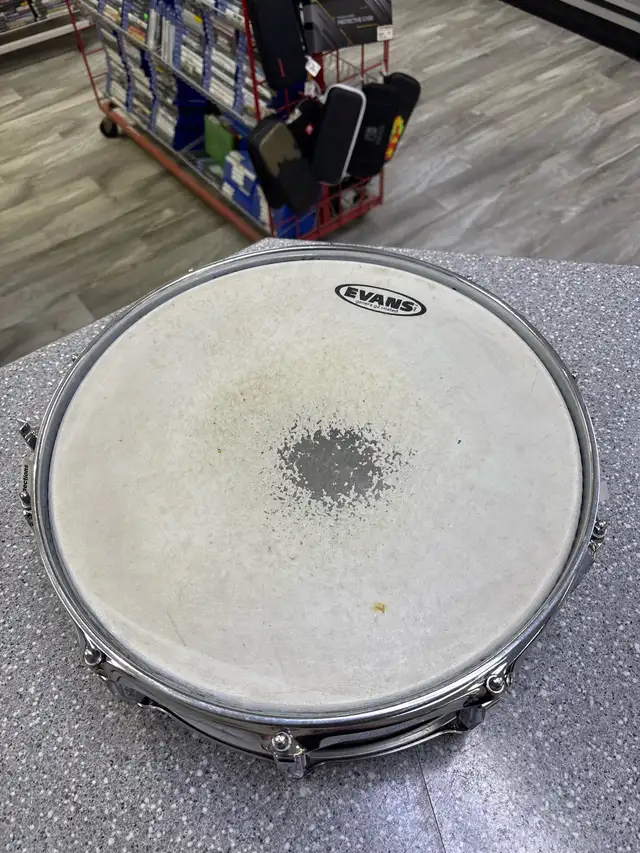 Ludwig Suprahonic Snare Drum  14x5.5 Blue Olive Badge in Drums & Percussion in Oshawa / Durham Region - Image 3