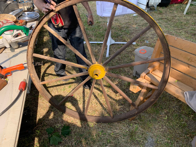 Old wagon wheels for sale  in Arts & Collectibles in Leamington