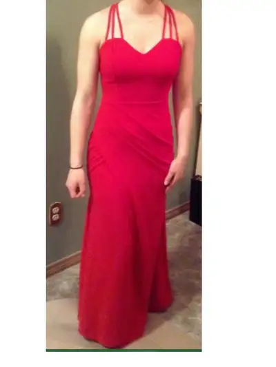 Beautiful red dress, View more