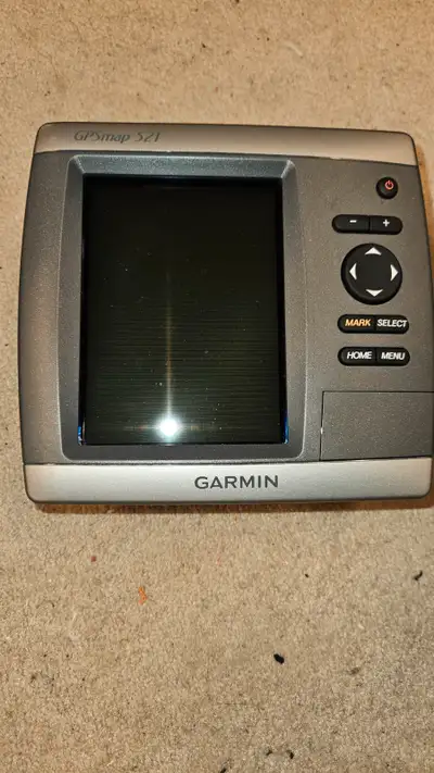 GPS MAP 521 chartplotter with 5" screen. Used 3 times, basically brand new. Works very well. Takes S...