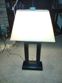 30 inch tall table lamp, metal