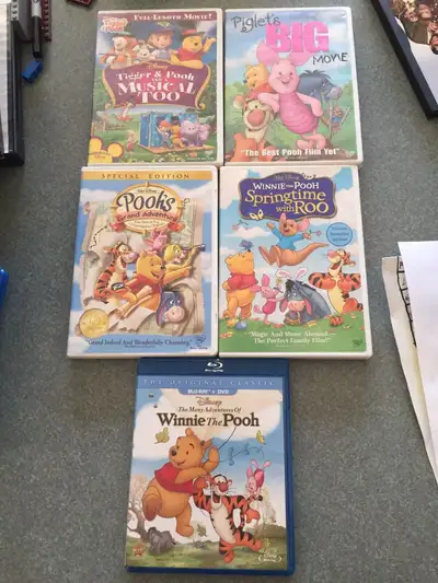 Disney DVDs EUC Winnie the Pooh Tigger Piglet Roo, View more